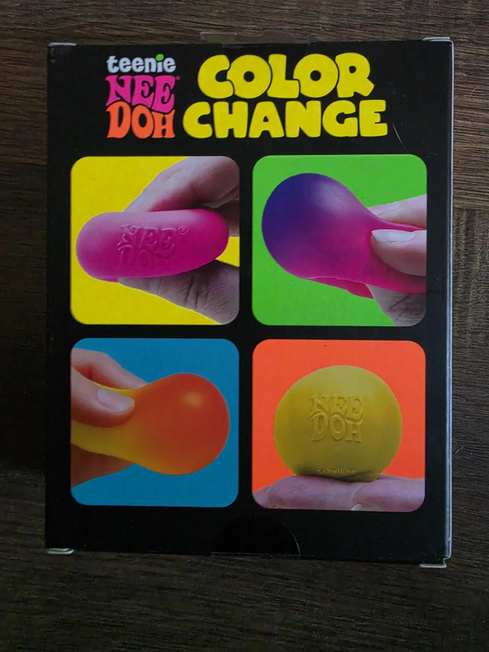 Teenie NeeDoh Color Change Sensory Set — Yellow, Purple, Blue & Pink ( 1 Box)